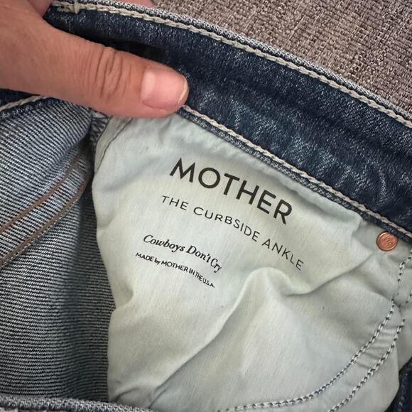 MOTHER Women's barrel Leg Jeans - Blue size 28 - Picture 8 of 8